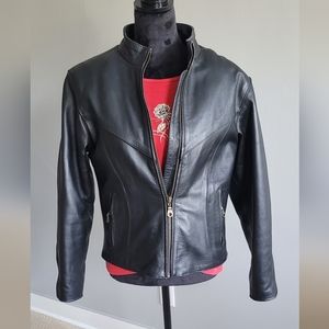 Womens Mega Force Protection Leather Jacket